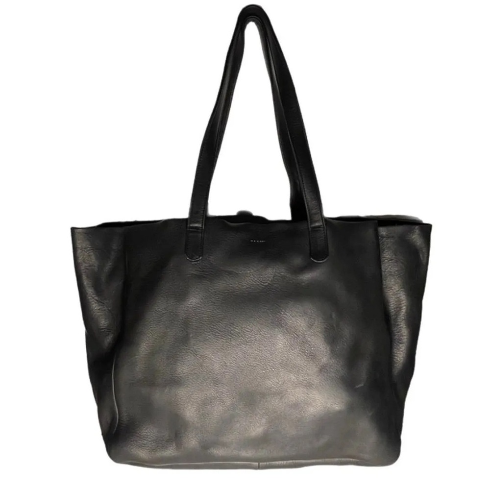 RARE BAGGU LARGE REAL LEATHER TOTE